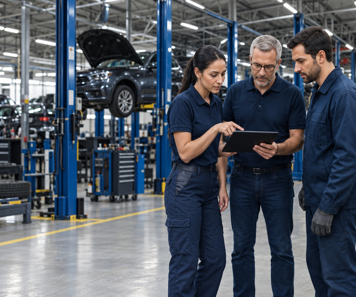 Profissionais do setor automotivo reunidos